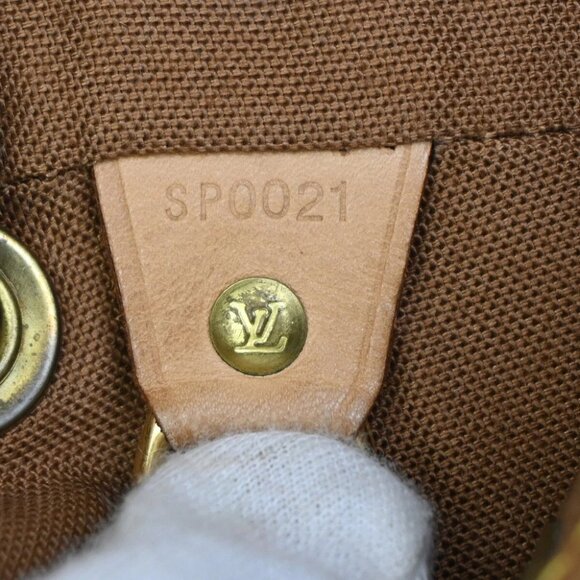 LOUIS VUITTON Mini Montsouris Backpack Bag Monogram Leather Brown - Picture 12 of 16